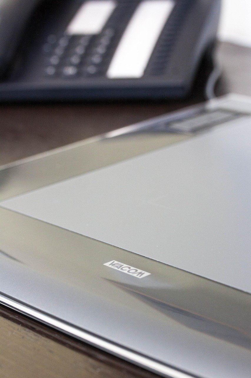 phone, graphics tablet, desk, graphic design, more creative